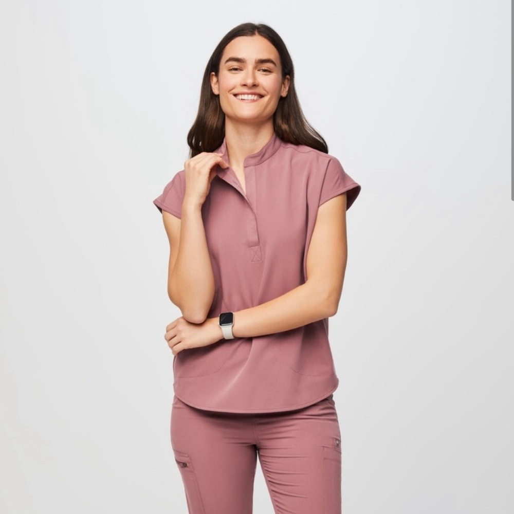 figs scrub set - mauve pink